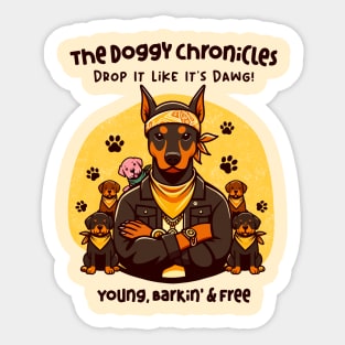 THE DOGGY CHRONICLES Sticker